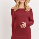  Hello Miz Rayon Rich Hacci Brushed Maternity Long Sleeve Tunic