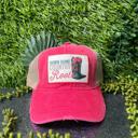  Southern Grace Down Home Country Roots patch on Coral Hat