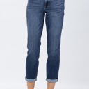  Judy Blue Mid Rise Cuffed Boyfriend Denim 82368