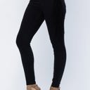  Judy Blue High Waist Side Fringe Skinny Jegging Denim 88497, Black