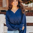  Southern Grace Beyond the Blue Horizon Long Sleeve Top, Navy