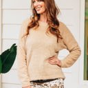  Southern Grace Utmost Comfort Long Sleeve Sweater, Tan