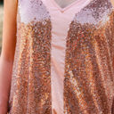  Southern Grace Stop The Show Sequin Tank Top in Rose Gold