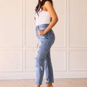  Southern Grace The Savannah Mid Rise Straight Fit Distressed Denim