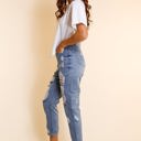  Southern Grace The Savannah Mid Rise Straight Fit Distressed Denim