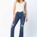  Judy Blue Mid Rise Button Fly Flare Denim 82430