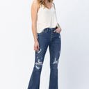  Judy Blue Mid Rise Button Fly Flare Denim 82430