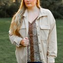  Southern Grace Casual Magic Shacket, Beige