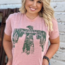  Texas True Threads Desert Scene Thunderbird Tee, Pink 