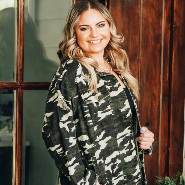 Southern Grace Right on Target Camo Jacket