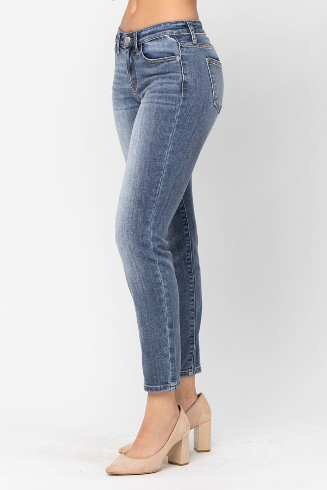 Judy Blue Mid-Rise Classic Slim Denim 82180 - Plus