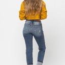  Judy Blue Mid-Rise Cuffed Destroyed Boyfriend Denim 82427