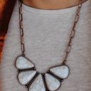  Ashlyn Rose Moth To The Flame Cream Stone Necklace