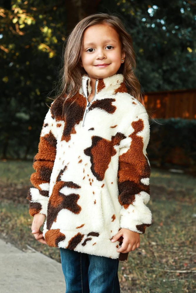 Southern Grace Girl's Hide Your Crazy Sherpa with Pocket - Size 2-3Y