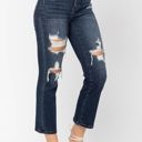  Judy Blue Mid Rise Crop Leg Straight Denim 88517 - Plus