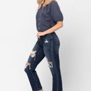  Judy Blue Mid Rise Crop Leg Straight Denim 88517