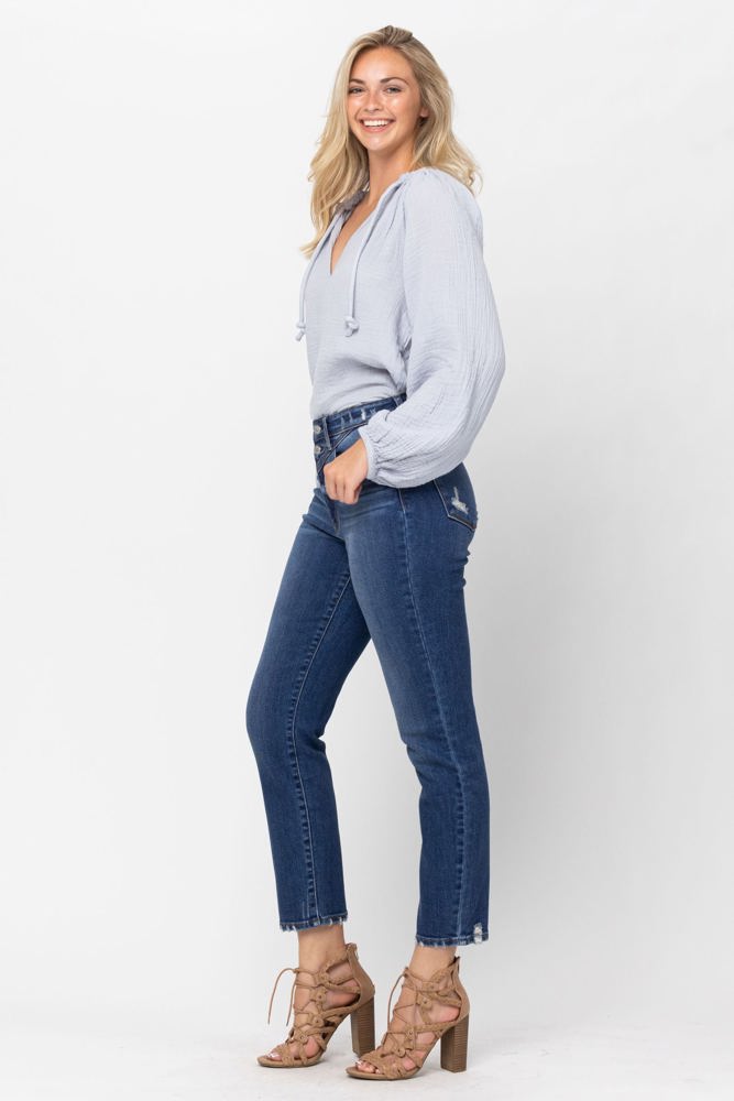 Judy Blue High Waist Front Yoke Slim Fit Denim 82329 - Plus