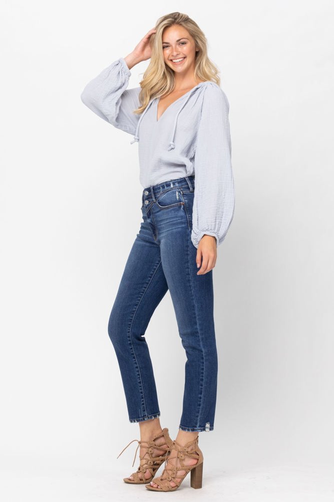 Judy Blue High Waist Front Yoke Slim Fit Denim 82329 - Plus