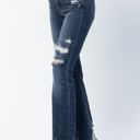  Judy Blue Mid Rise Contrast Destroy Slim Bootcut Denim 82426