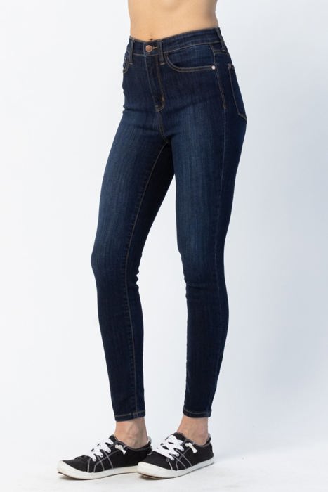 Judy Blue High Waist Back Phone Pocket Yoke Seam Skinny Denim 82409