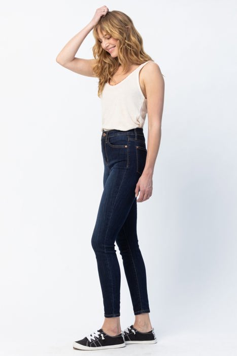 Judy Blue High Waist Back Phone Pocket Yoke Seam Skinny Denim 82409