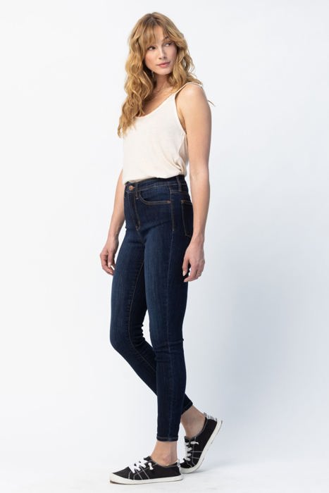 Judy Blue High Waist Back Phone Pocket Yoke Seam Skinny Denim 82409