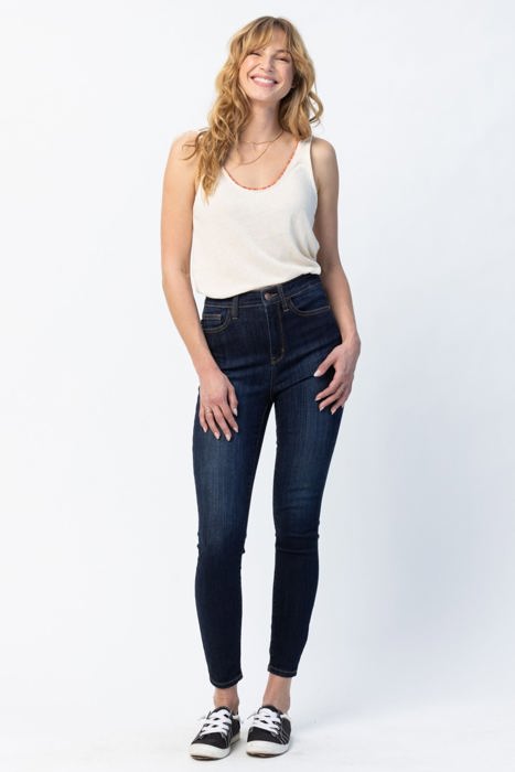 Judy Blue High Waist Back Phone Pocket Yoke Seam Skinny Denim 82409