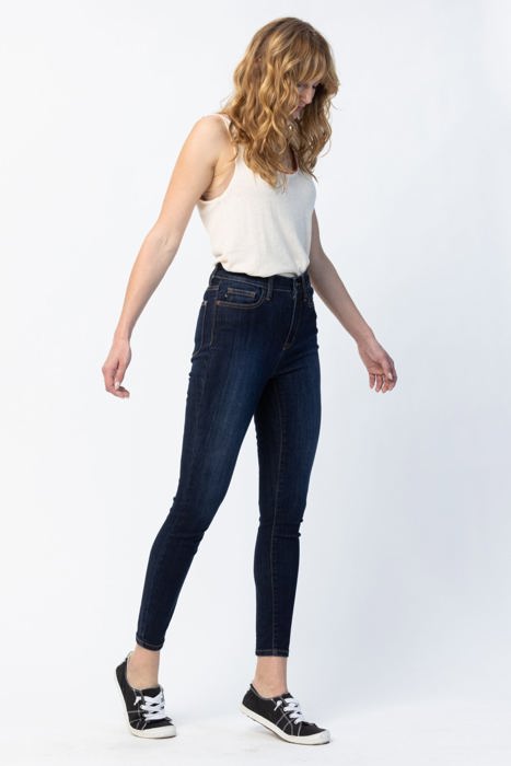 Judy Blue High Waist Back Phone Pocket Yoke Seam Skinny Denim 82409