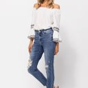  Judy Blue High Waist Destroyed Relaxed Fit Denim 82306 - Plus