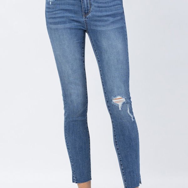 Judy Blue High Waist Dandelion Embroidery Skinny Denim 88415