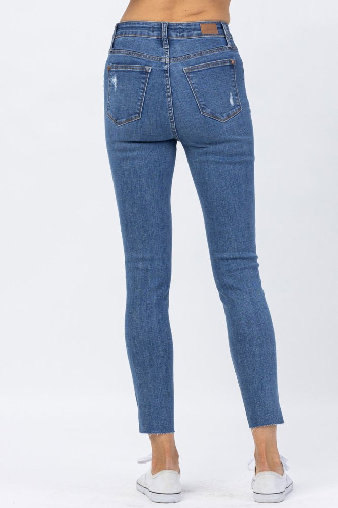 Judy Blue High Waist Dandelion Embroidery Skinny Denim 88415 - Plus