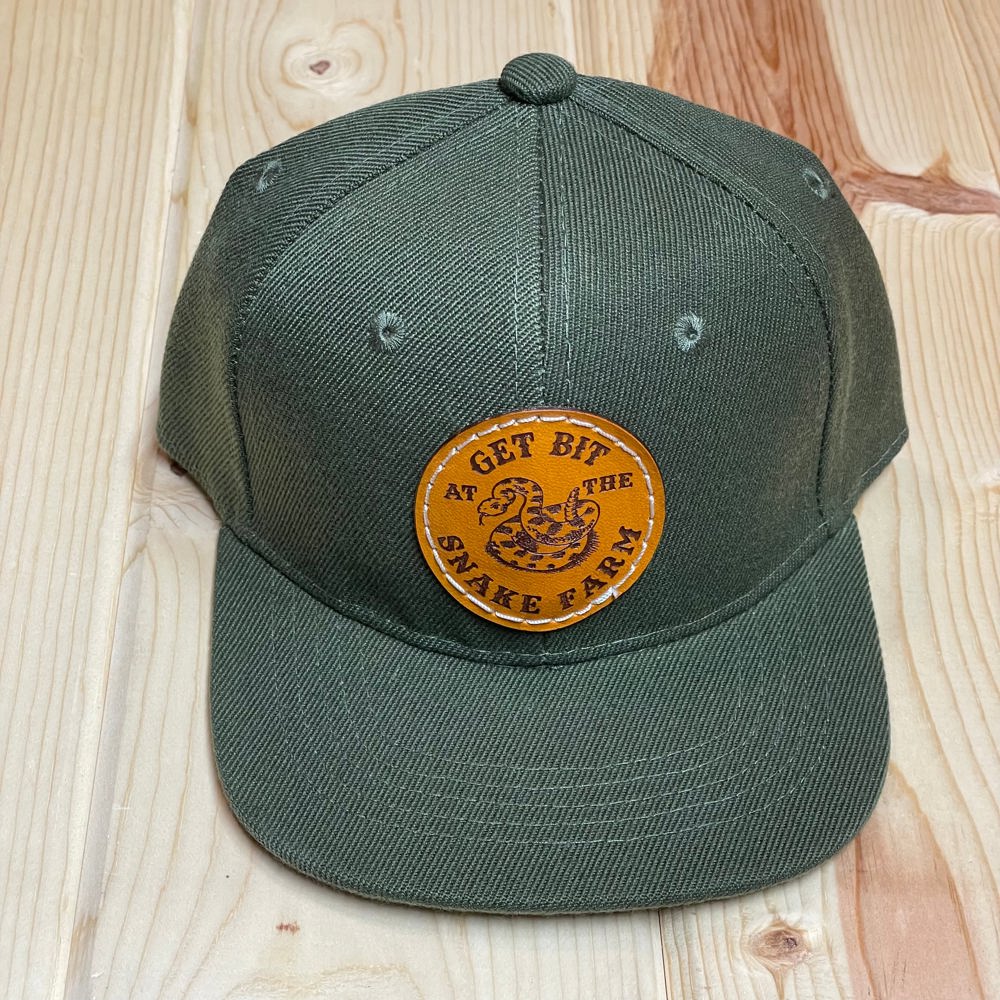 The Whole Herd Boy's "Snake Farm" Leather Patch Hat, Youth