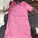  Lucky & Blessed Girl's Pink Suede Mini Dress