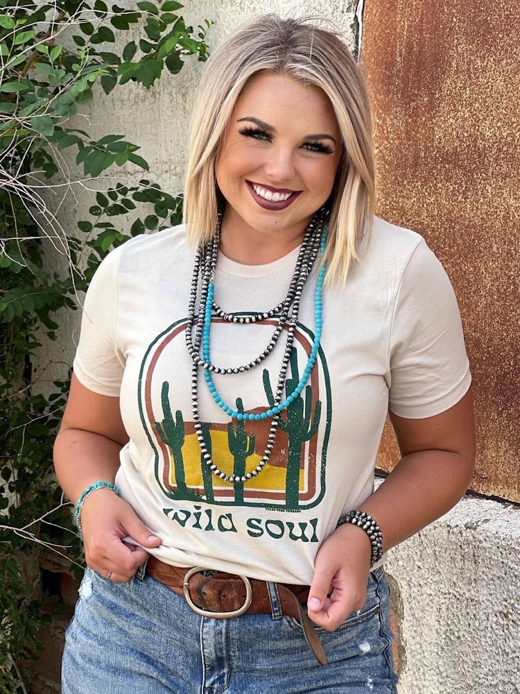 Texas True Threads "Wild Soul" Tee, Heather Dust 