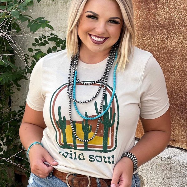 Texas True Threads "Wild Soul" Tee, Heather Dust 