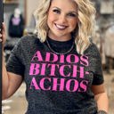  Texas True Threads "Adios Bitch-Achos" Tee, Black Leopard 