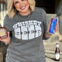  Texas True Threads "Beer & Whiskey" Sweatshirt, Gray