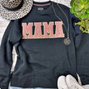  Texas True Threads "Mama" Chenille Applique Sweatshirt, Charcoal