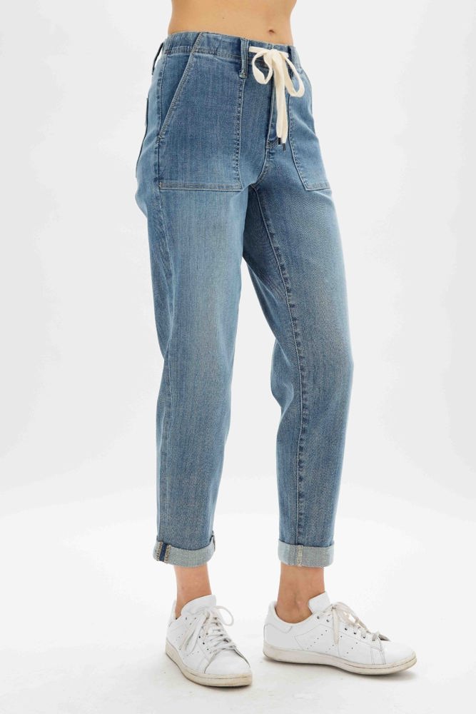 Judy Blue High Waist Pull On Jogger Denim 88496