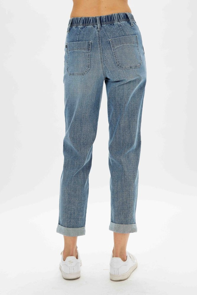 Judy Blue High Waist Pull On Jogger Denim 88496