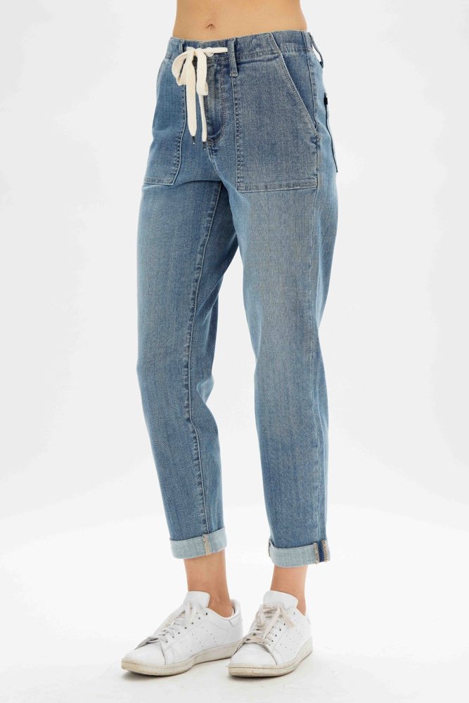 Judy Blue High Waist Pull On Jogger Denim 88496