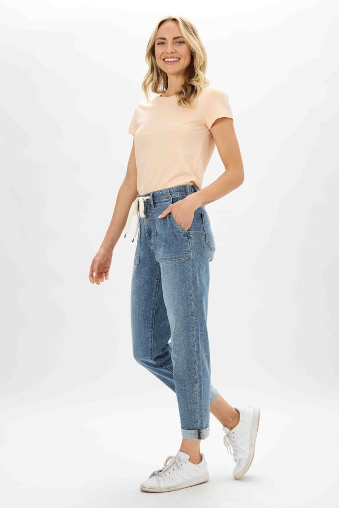 Judy Blue High Waist Pull On Jogger Denim 88496 - Plus