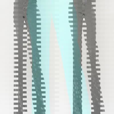 Judy Blue High Waist Sea Green Garment Dyed 90s Straight Denim 88621