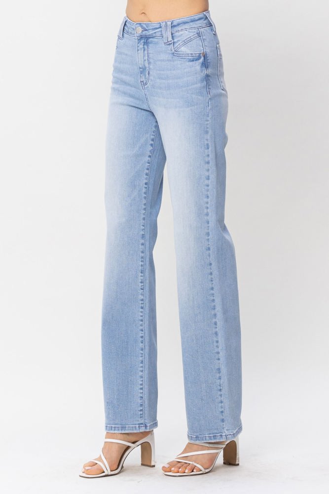 Judy Blue High Waist W/ Pocket Details Wide Leg Denim 88619