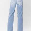  Judy Blue High Waist W/ Pocket Details Wide Leg Denim 88619