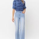  Judy Blue High Waist W/ Pocket Details Wide Leg Denim 88619