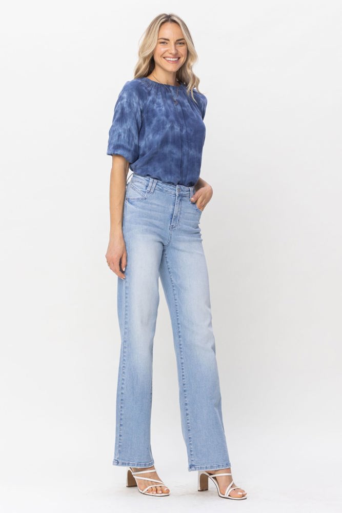 Judy Blue High Waist W/ Pocket Details Wide Leg Denim 88619