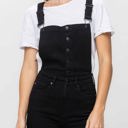  Judy Blue High Waist Tummy Control w/ Release Hem Retro Flare Overall Denim 88629