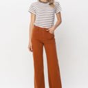  Judy Blue High Waist Auburn Orange Garment Dyed Wide Leg Denim 88498 - Plus