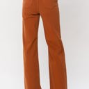  Judy Blue High Waist Auburn Orange Garment Dyed Wide Leg Denim 88498